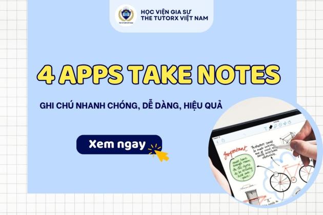 TOP 4 APP TAKE NOTE GIÚP BẠN NÂNG TẦM GHI CHÉP CỦA MÌNH