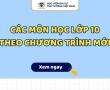 ĐẦY ĐỦ CÁC MÔN HỌC LỚP 10 THEO CHƯƠNG TRÌNH MỚI