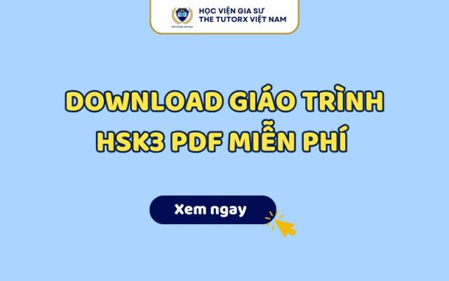 Download Giáo Trình HSK3 PDF Miễn Phí