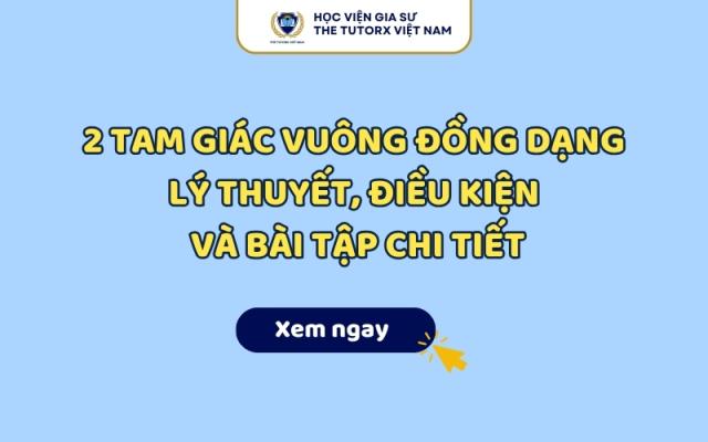 2 Tam Giác Vuông Đồng Dạng Lý Thuyết Điều Kiện Và Bài Tập Chi Tiết