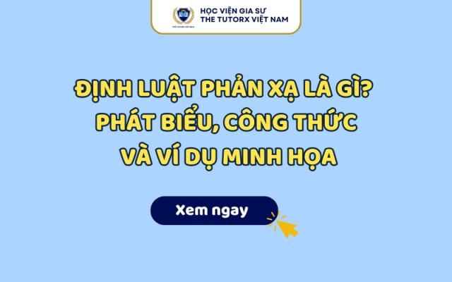 Định luật phản xạ là gì? Phát biểu công thức và ví dụ minh họa chi tiết
