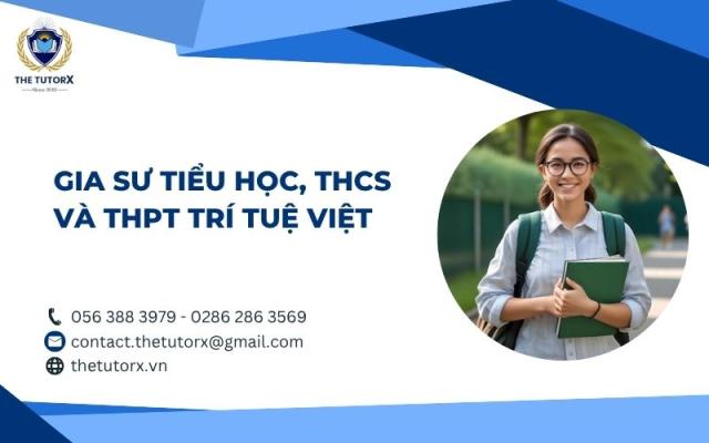 GIA SƯ GIỎI CHO HỌC SINH TIỂU HỌC, THCS VÀ THPT TRÍ TUỆ VIỆT