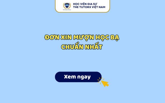 Đơn Xin Mượn Học Bạ Chuẩn Nhất 2026 (Tải Miễn Phí File Word)