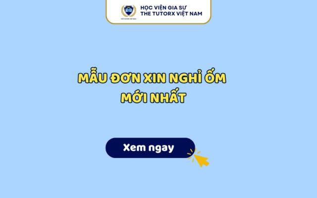 Mẫu Đơn Xin Nghỉ Ốm Mới Nhất 2026