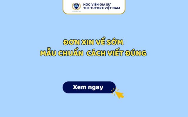 Mẫu Đơn Xin Về Sớm Mới Nhất 2026