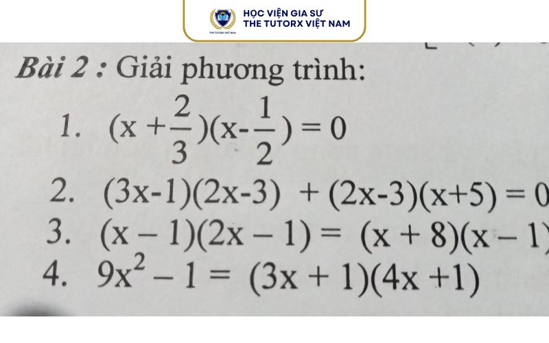 Hướng Dẫn Giải Phương Trình