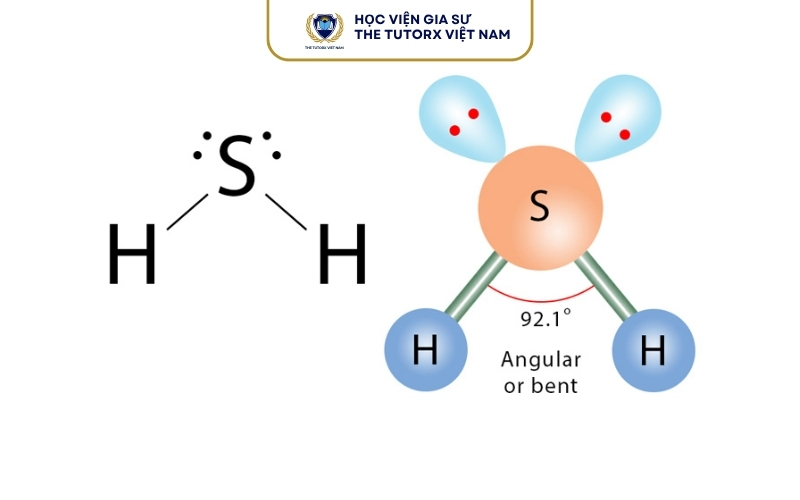 Sơ đồ Lewis của H2S