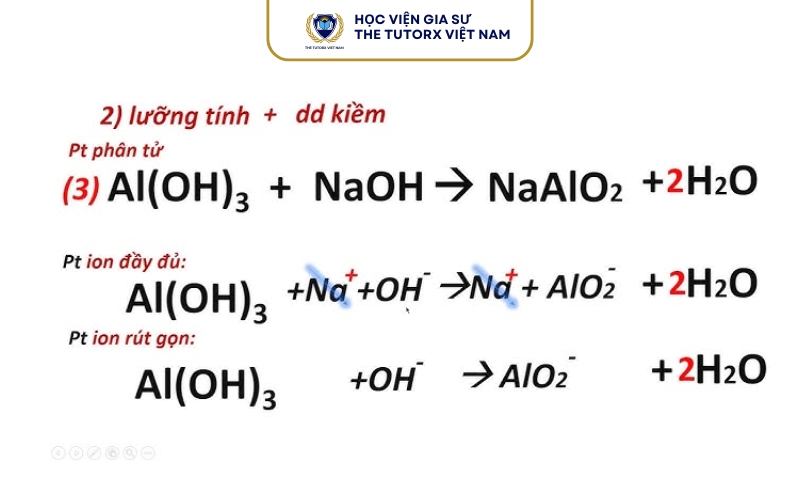 Các bước cân bằng phương trình ion rút gọn