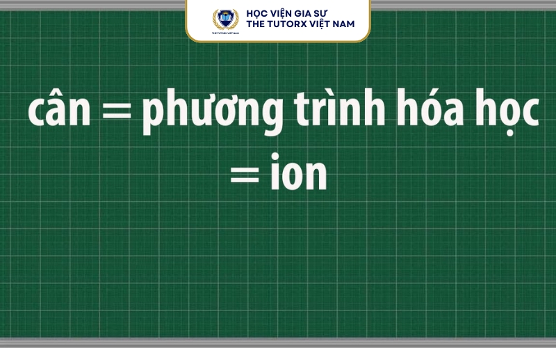 Nguyên tắc cân bằng phương trình ion