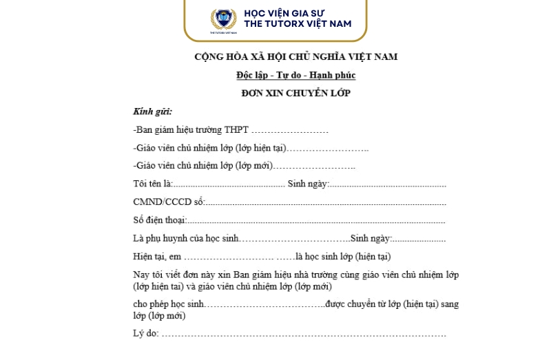 Quy Trình Xin Chuyển Lớp Theo Quy Định Nhà Trường
