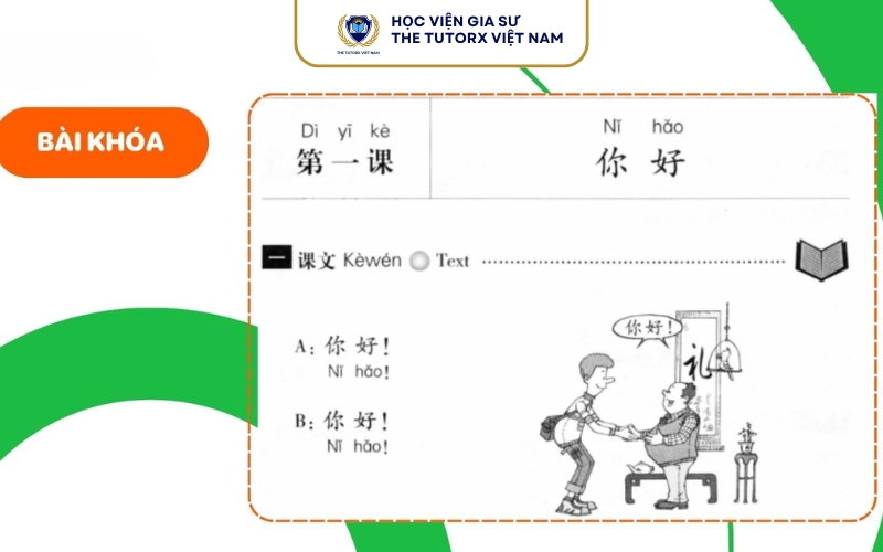 Các bài học trong giáo trình Hán ngữ quyển 1