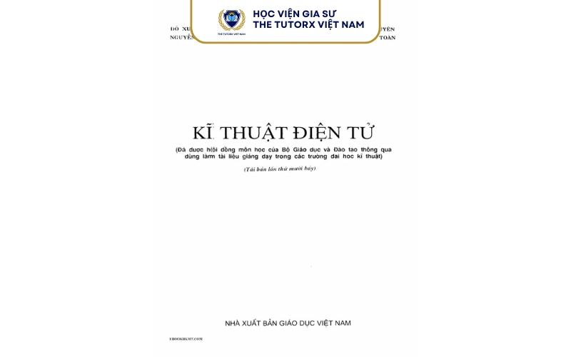 Tải Giáo Trình Kỹ Thuật Điện Tử PDF Miễn Phí