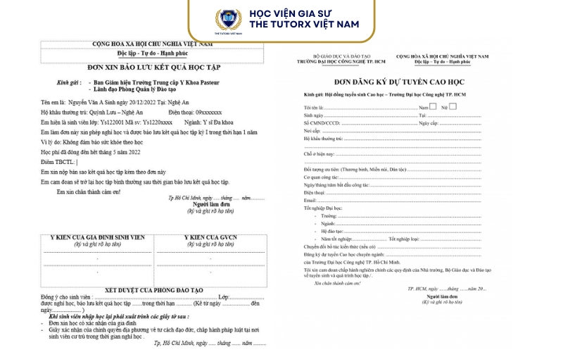 Hướng dẫn cách viết giấy bảo lưu kết quả học tập đúng chuẩn