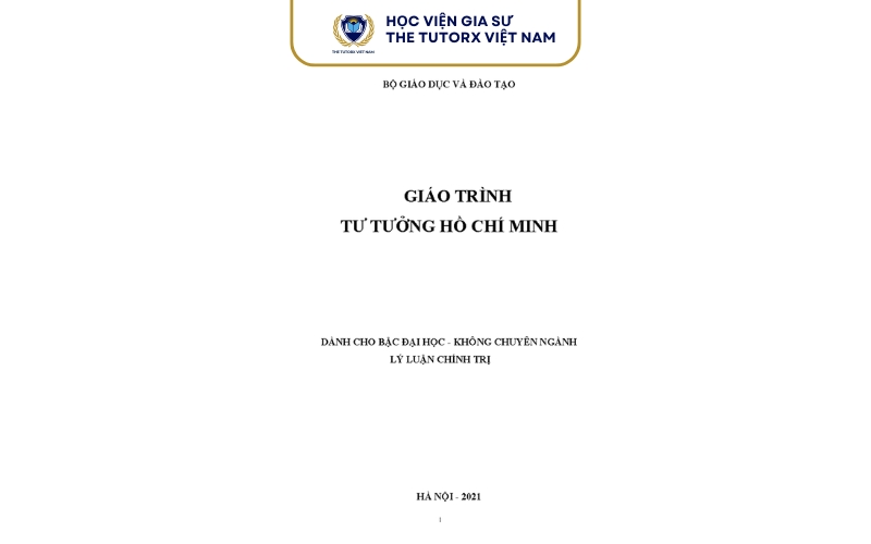 Giáo trình Tư tưởng Hồ Chí Minh PDF gồm những nội dung gì?